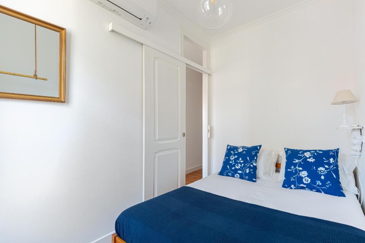White & Blue Vintage Home In Graca Lisboa Dış mekan fotoğraf